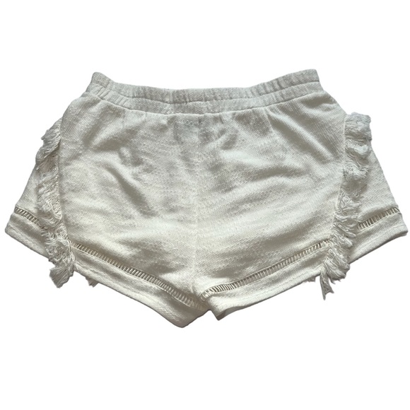 Suboo Women's Shorts Castaway Fringing Lattice Detailing White Size 6. - Picture 2 of 8